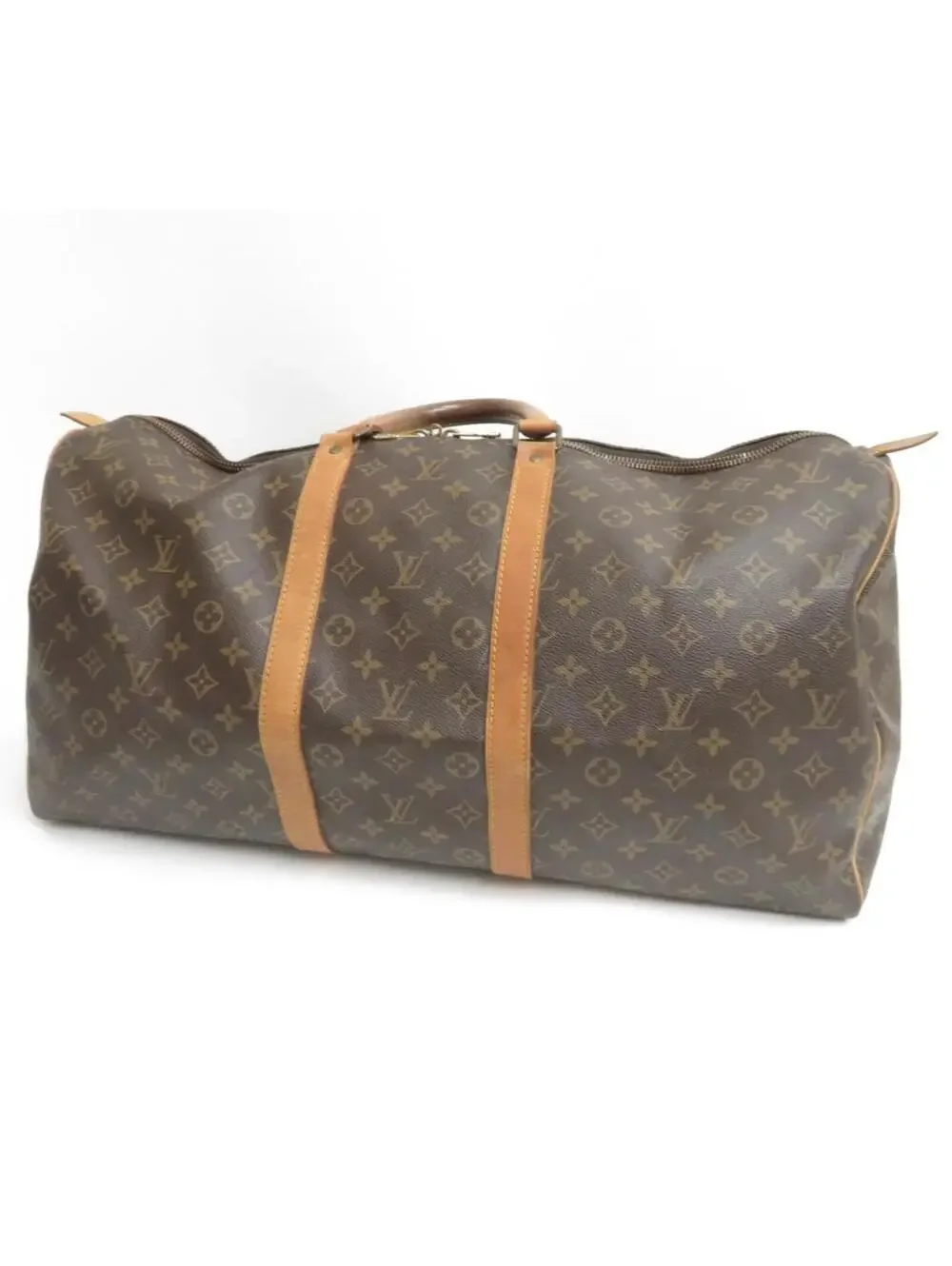 1985 Louis Vuitton Monogram Duffle Boston Bag Keepall 55 853